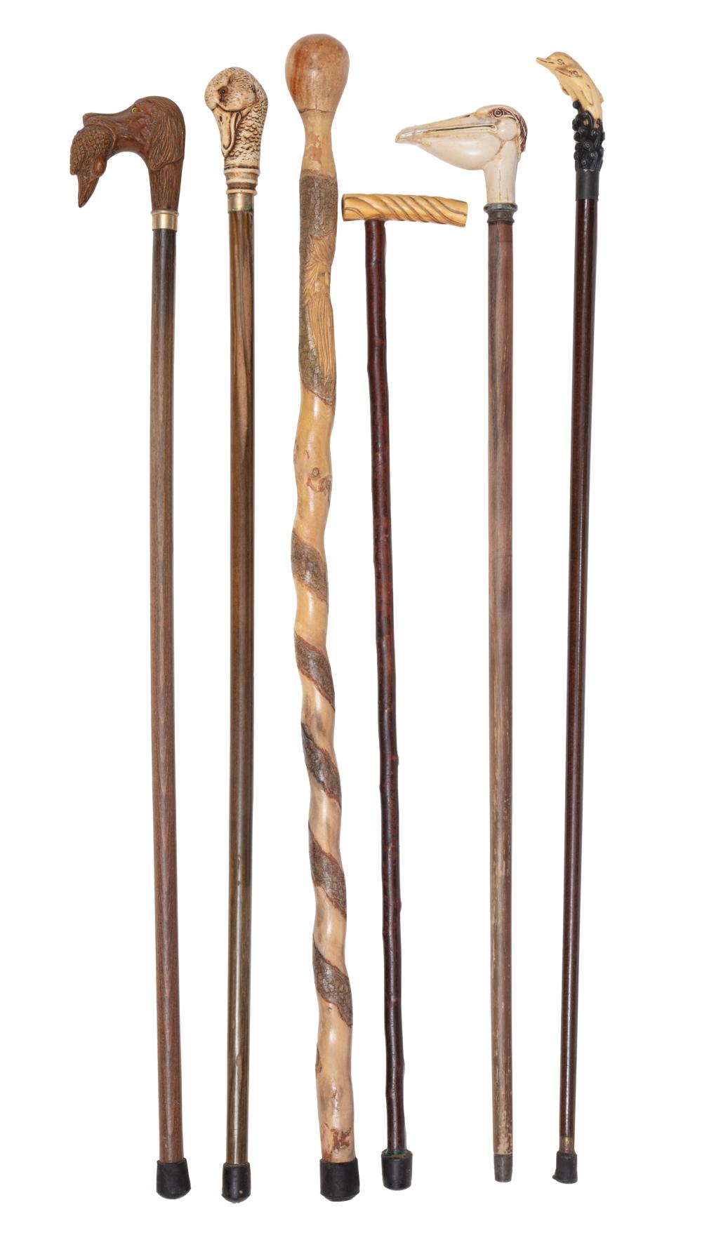 SIX DECORATIVE CANESSix