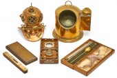 SIX DECORATIVE METALWARE INSTR