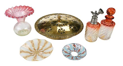 SIX DECORATIVE TABLE ARTICLES20th