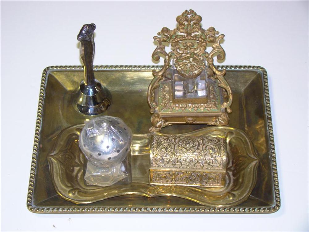 SIX DESK ACCOUTREMENTS Including