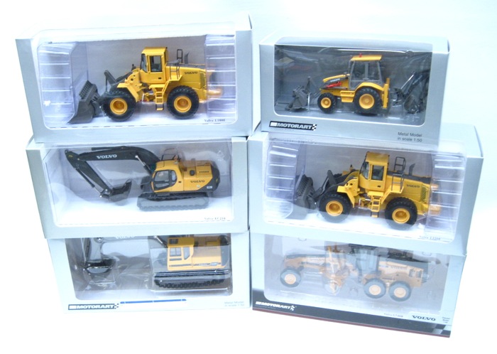 SIX DIECAST 1:50 SCALE MODELS OF