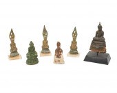 SIX DIMINUTIVE BUDDHA FIGURESS