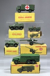 Six Dinky Toys diecast model a