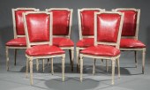 SIX DIRECTOIRE-STYLE PAINTED C