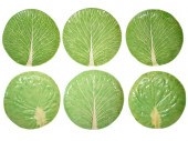 SIX DODIE THAYER LETTUCE WARE