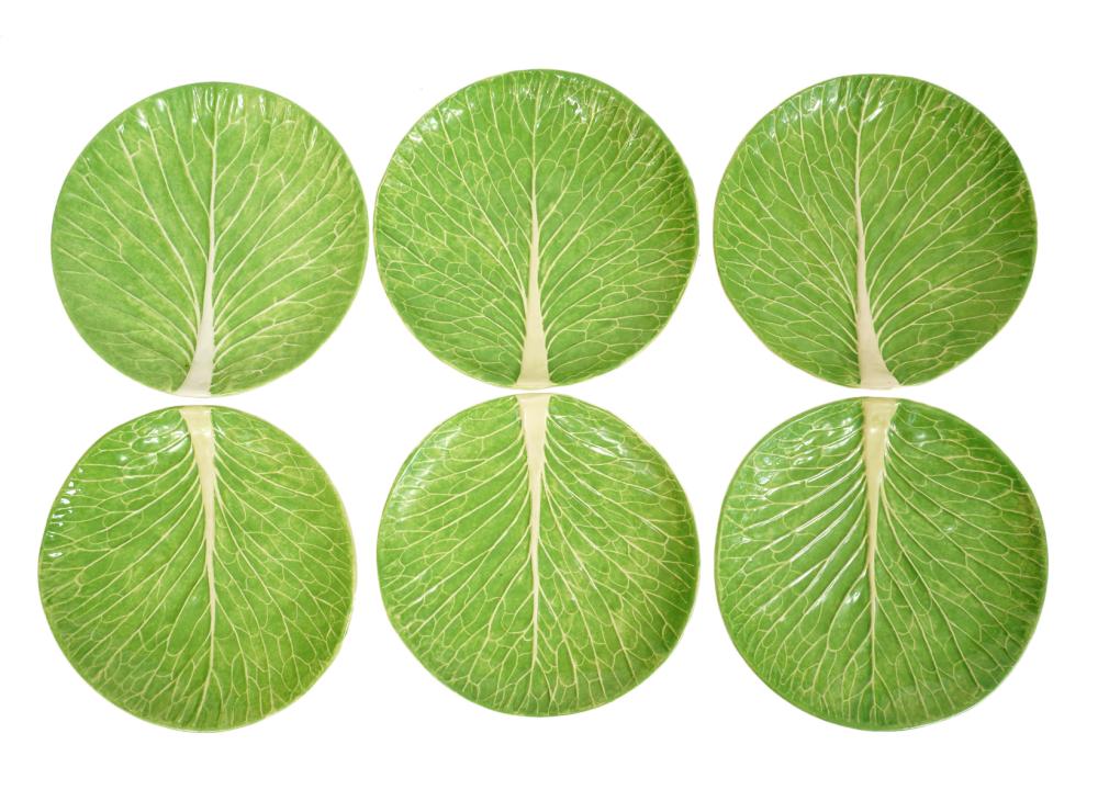 SIX DODIE THAYER LETTUCE WARE SALAD