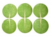 SIX DODIE THAYER LETTUCE WARE