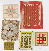 SIX DOLL/INFANT QUILTS<br>Six
