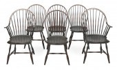 SIX D.R. DIMES WINDSOR CHAIRS