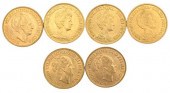 SIX DUTCH 10 GUILDER UNCIRCULA