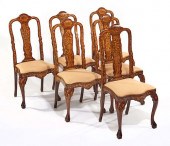 SIX DUTCH ROCOCO STYLE MARQUET