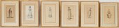 SIX EARLY 19TH C WOMEN'S FASHI