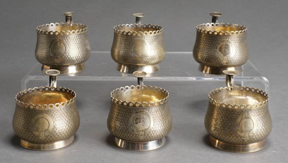 SIX EASTERN EUROPEAN GILT METAL