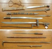 SIX EDGED WEAPONS PLUS THREE C