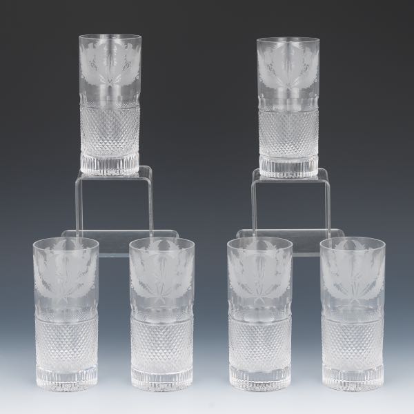 SIX EDINBURGH HIGHBALL GLASSES,