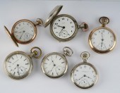 SIX ELGIN POCKET WATCHES1: Phi