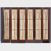 SIX EMPIRE STYLE MAHOGANY AND