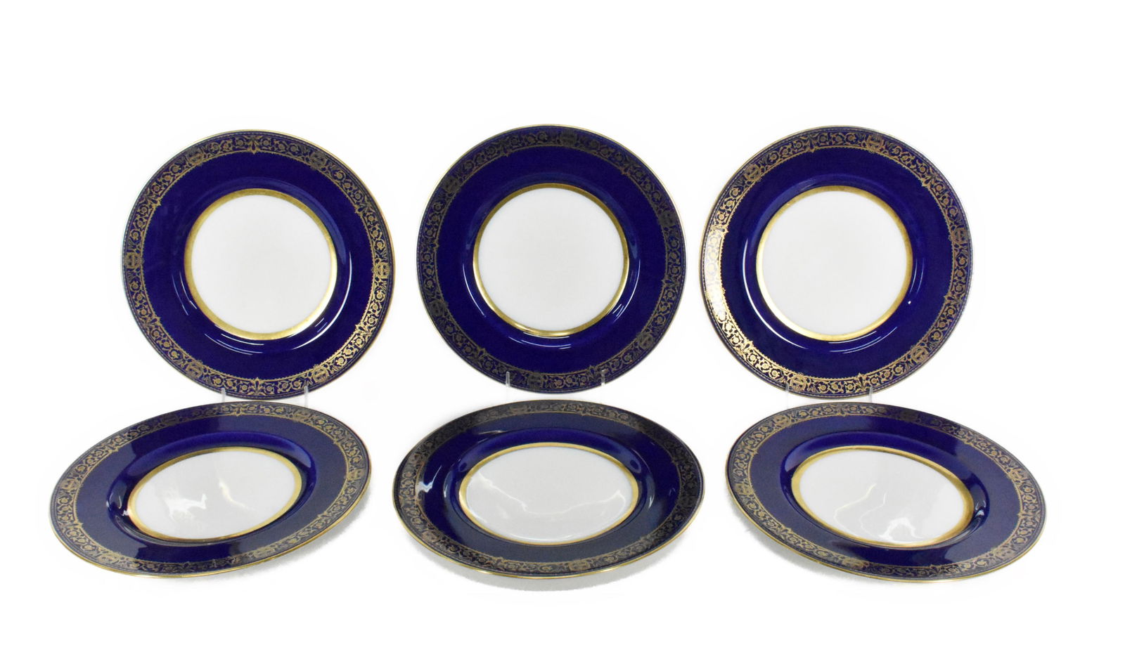 SIX ENGLISH MINTONS PORCELAIN
