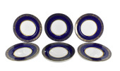 SIX ENGLISH MINTONS PORCELAIN