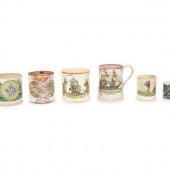 Six English Nautical Mugs
19th