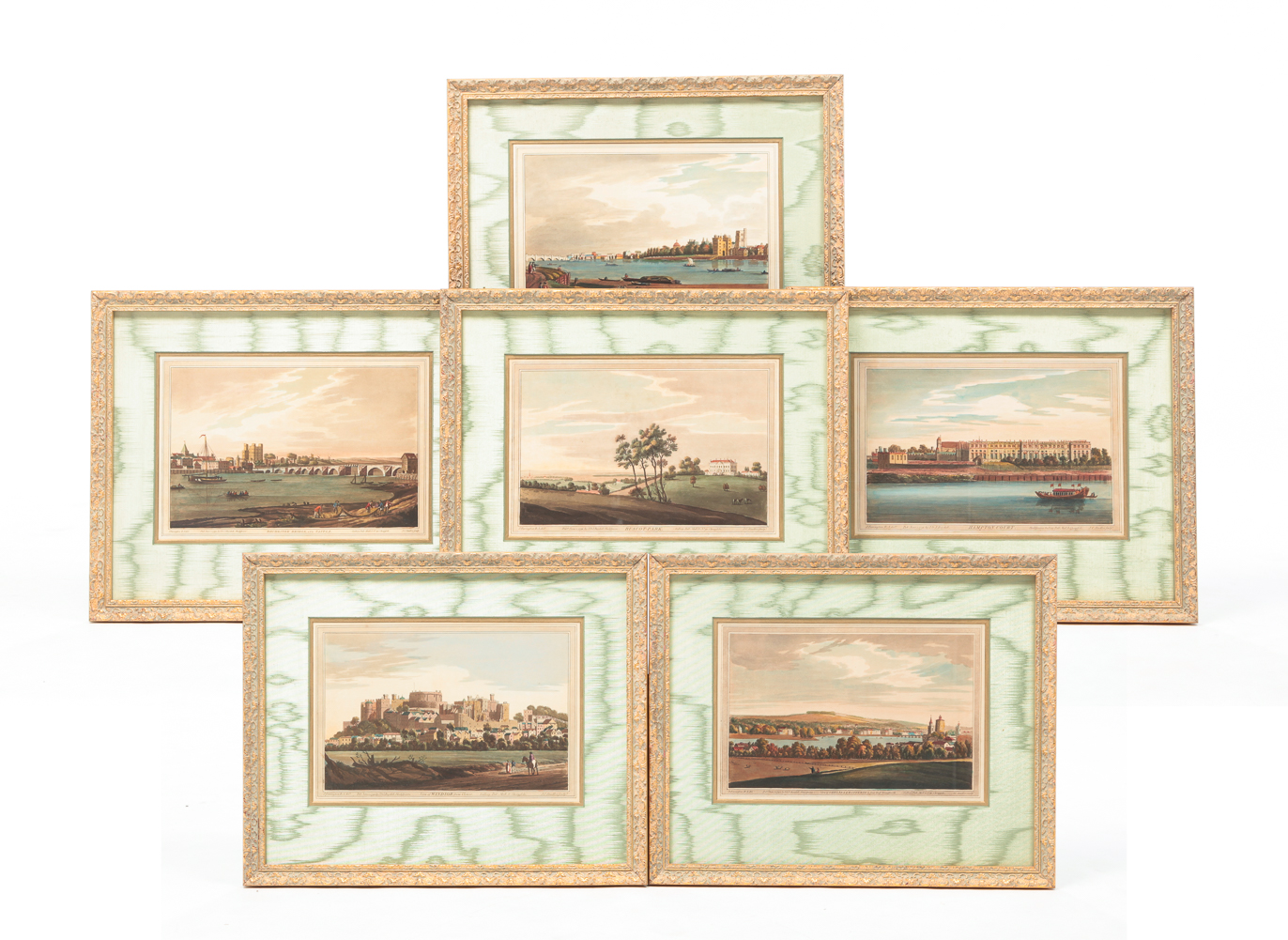 SIX ENGLISH PRINTS BY J & J