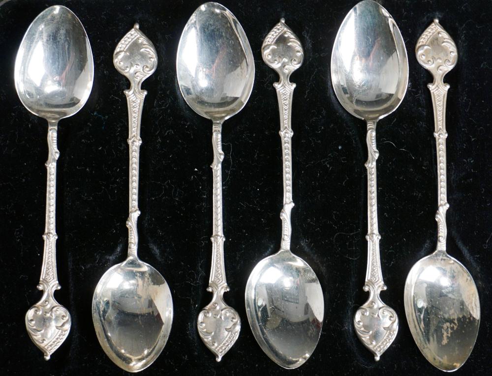 SIX ENGLISH SILVER FIVE O'CLOCK