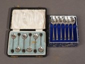SIX ENGLISH STERLING SILVER TE