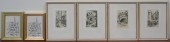 SIX ENGRAVINGS OF FRENCH CITY