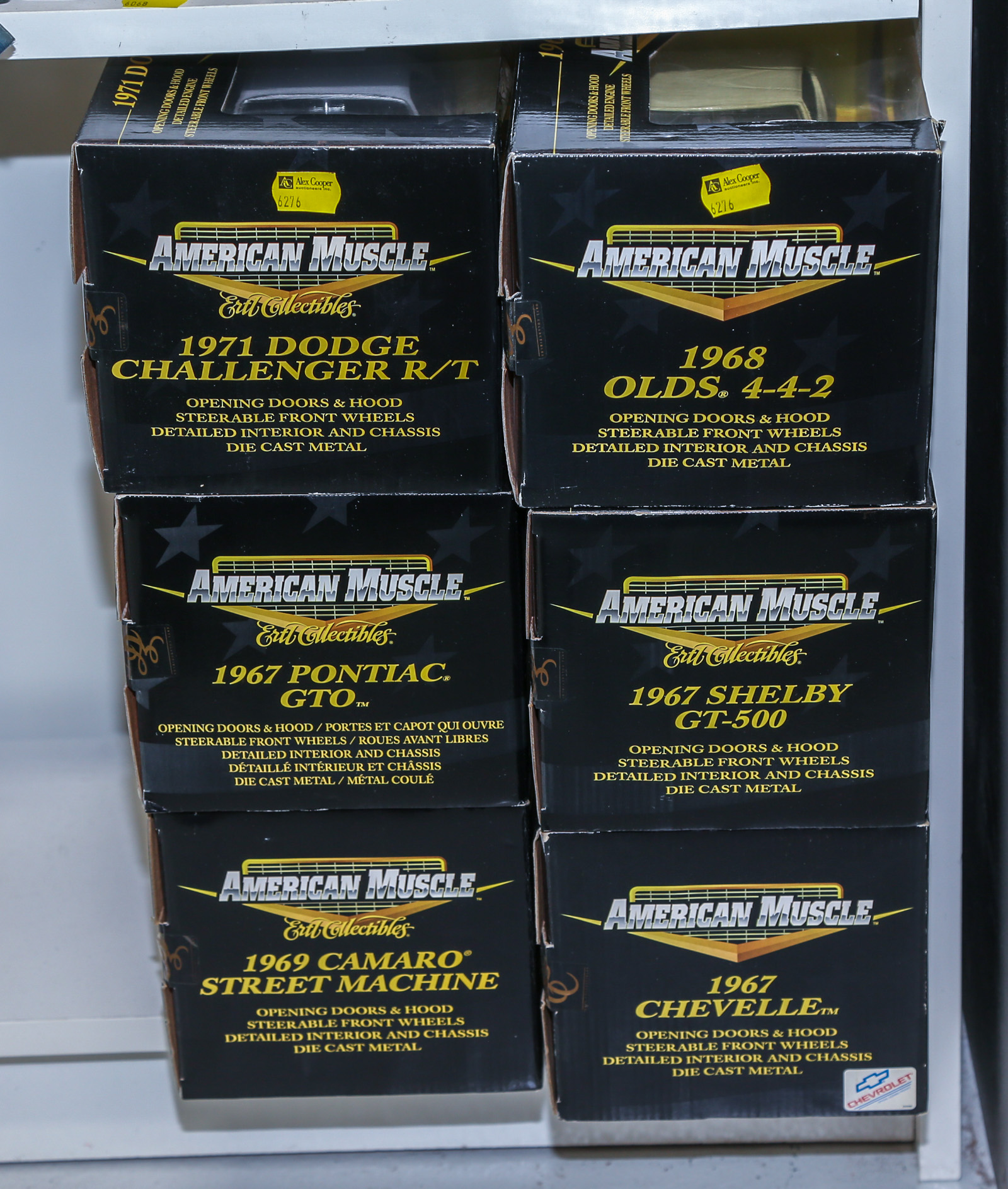 SIX ERTL "AMERICAN MUSCLE" DIE-CAST