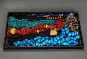 SIX ETHNIC BEADED NECKLACES IN