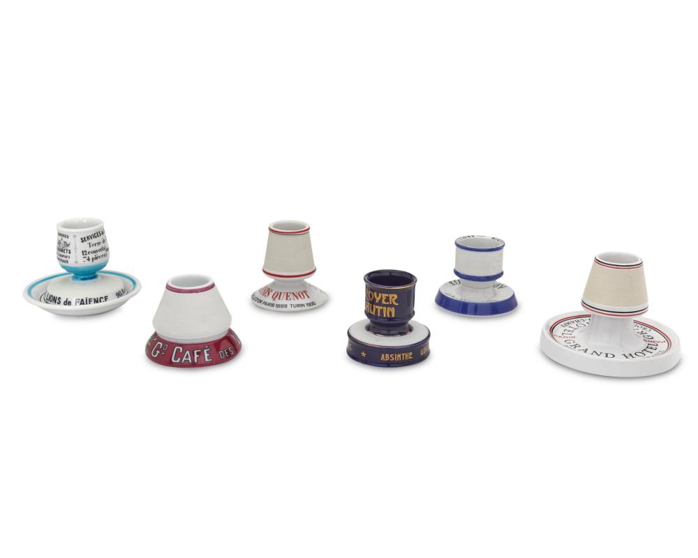SIX EUROPEAN PORCELAIN MATCH