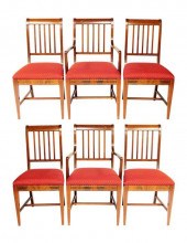 SIX FEDERAL STYLE DINING CHAIR