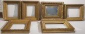 SIX FEDERAL STYLE GILT GESSO F
