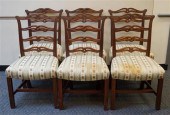 SIX FEDERAL STYLE MAHOGANY DIN
