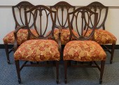 SIX FEDERAL STYLE MAHOGANY SHI
