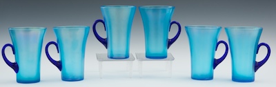 Six Fenton Iced Tea Glasses The