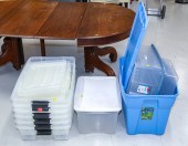 SIX FLAT STORAGE TOTES Modern;