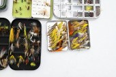SIX FLY BOXES OF FLIES, MUDDLE