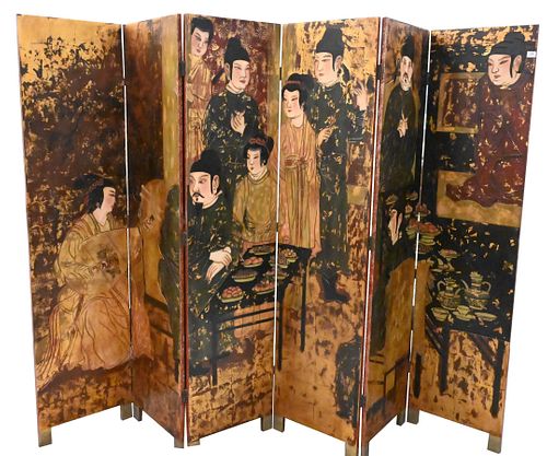 SIX FOLD ASIAN SCREENSix Fold Asian