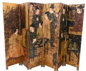 SIX FOLD ASIAN SCREENSix Fold