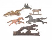 SIX FOLKSY SHEET METAL CUT OUT