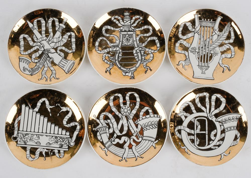 SIX FORNASETTI "MUSICALIA" SMALL