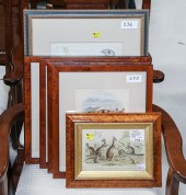 SIX FRAMED ANTIQUE ENGRAVINGS