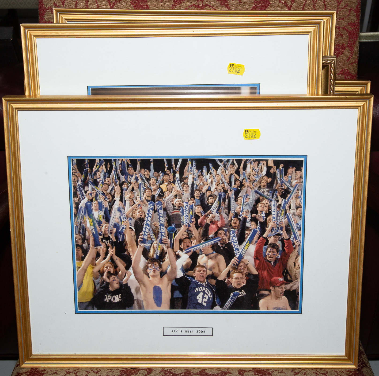 SIX FRAMED JHU SPORTS PHOTOGRAPHS