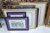 SIX FRAMED JUDAICA ARTWORKS In