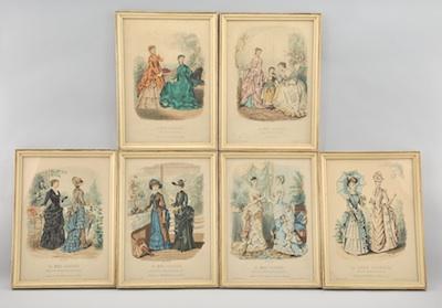 Six Framed "La Mode Illustree"