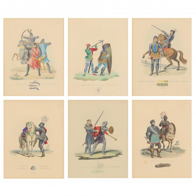 SIX FRAMED PLATES FROM SAMUEL