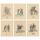 SIX FRAMED PLATES FROM SAMUEL