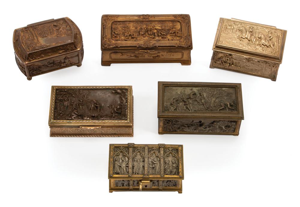 SIX FRENCH BRONZE DRESSER