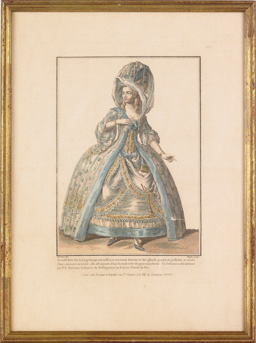Six French fashion engravings